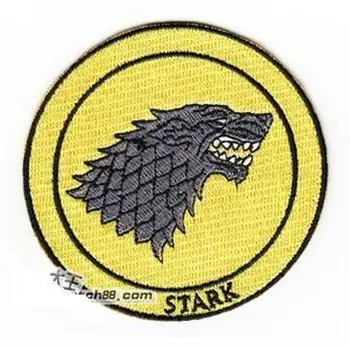 

GAME OF THRONES Dark Horse License House STARK Sigil Dire Wolf Embroidered PATCH wholesale dropship
