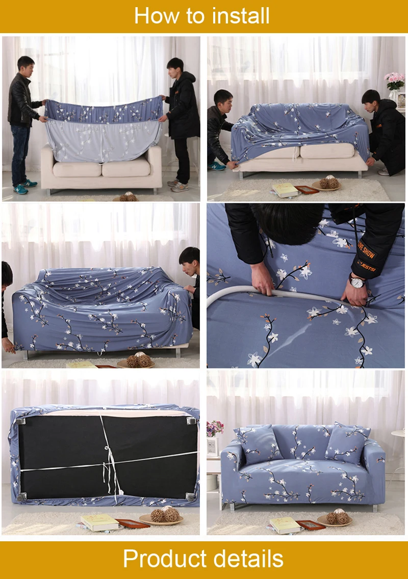 Эластичные угловой диван охватывает стрейч Non-slip полиэстер секционная чехол все включено диван-кровать диванную подушку Полотенца 1/2/3/4-seater
