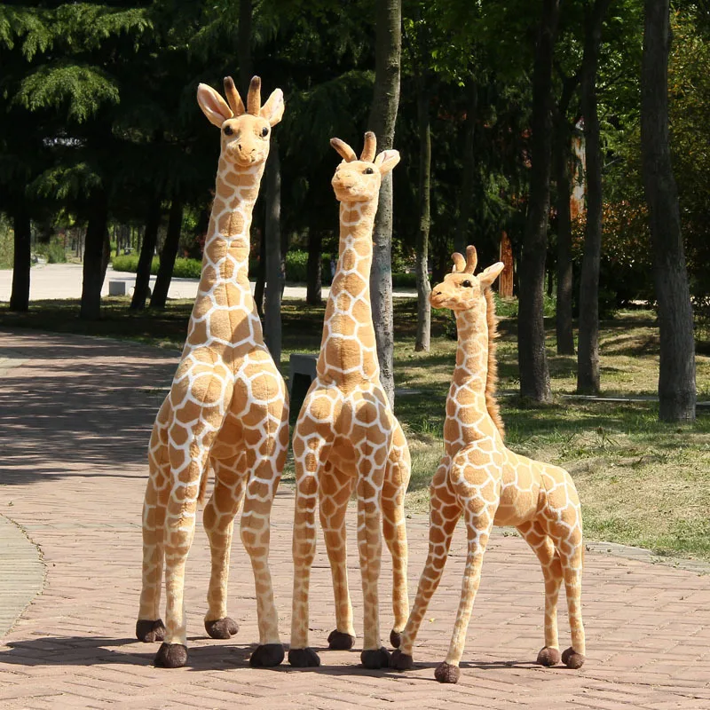 1 шт. 120-60 см моделирование в виде жирафа, плюшевые игрушки гигант чучело кукла "Жираф" похожая на настоящую олень игрушки, игрушки для детей, подарок на день рождения