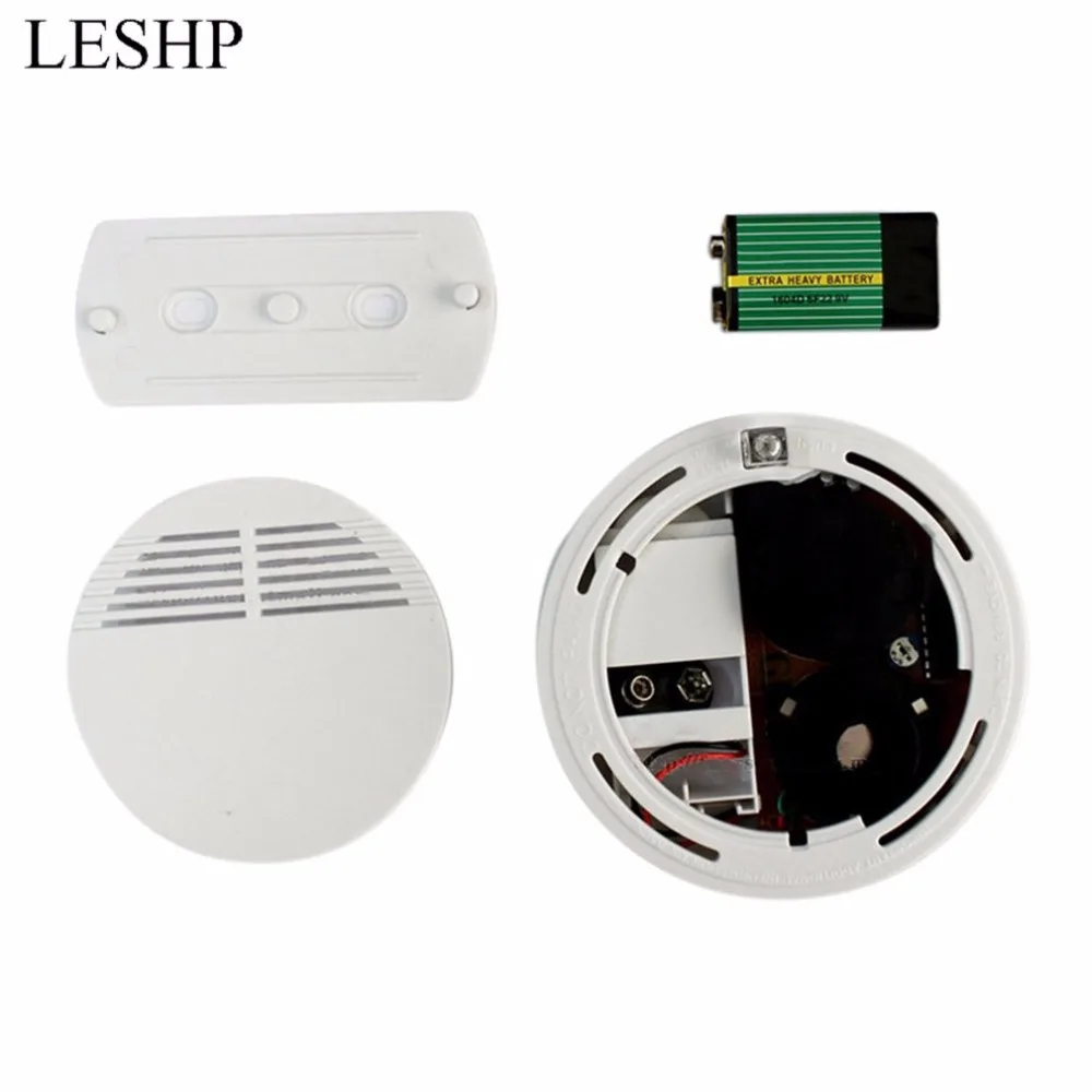 

LESHP Independent High Sensitive Photoelectric Smoking Detector Alarm Fire Smoke Sensor For Home Security With Battery