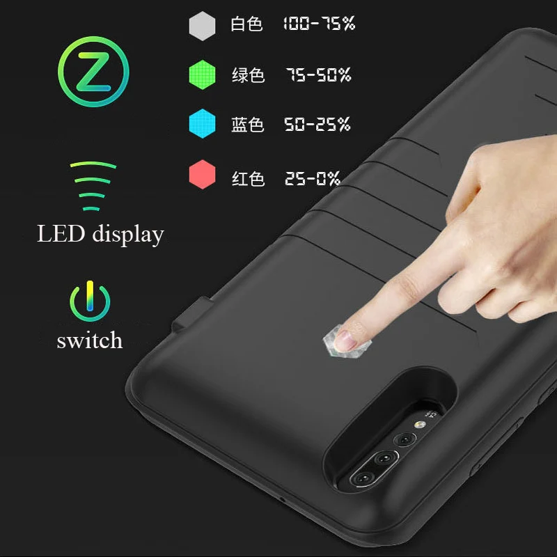 

Battery charging phone case for Huawe p20 lite p20 pro Back up battery charger for huawei p20 Power bank external charging cover