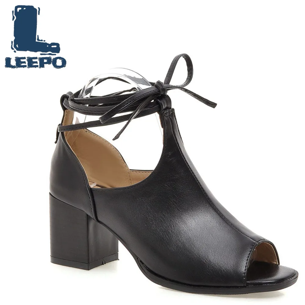 

Shoes Woman High Heels Cross-tied Sandals Summer Ankle Strap Pumps Female Brown Retro Open Toe Heels Sandals Women Shoes