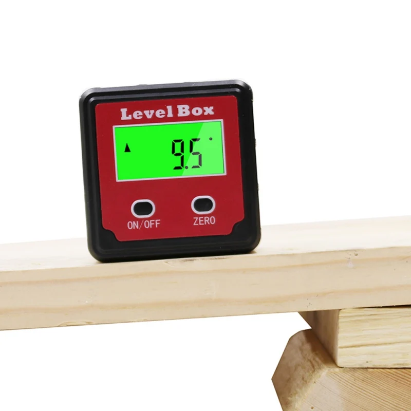 Base LCD Backlight Digital Level Box Protractor Angle Finder