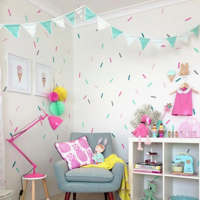 Iinuu Purple Heart Wall Decals – Removable Peel & Stick Fairy Decor For Girls' Rooms, Nursery, Or Playroom