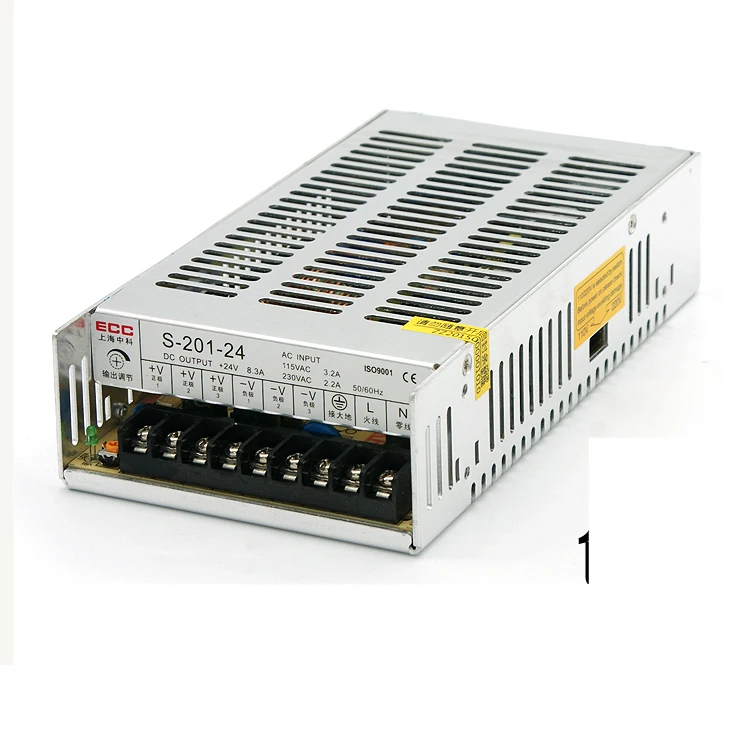 

Switching Mode Power Supply S-201W-24V 8.4A Industrial Control Monitor Direct Output AC220V Change DC