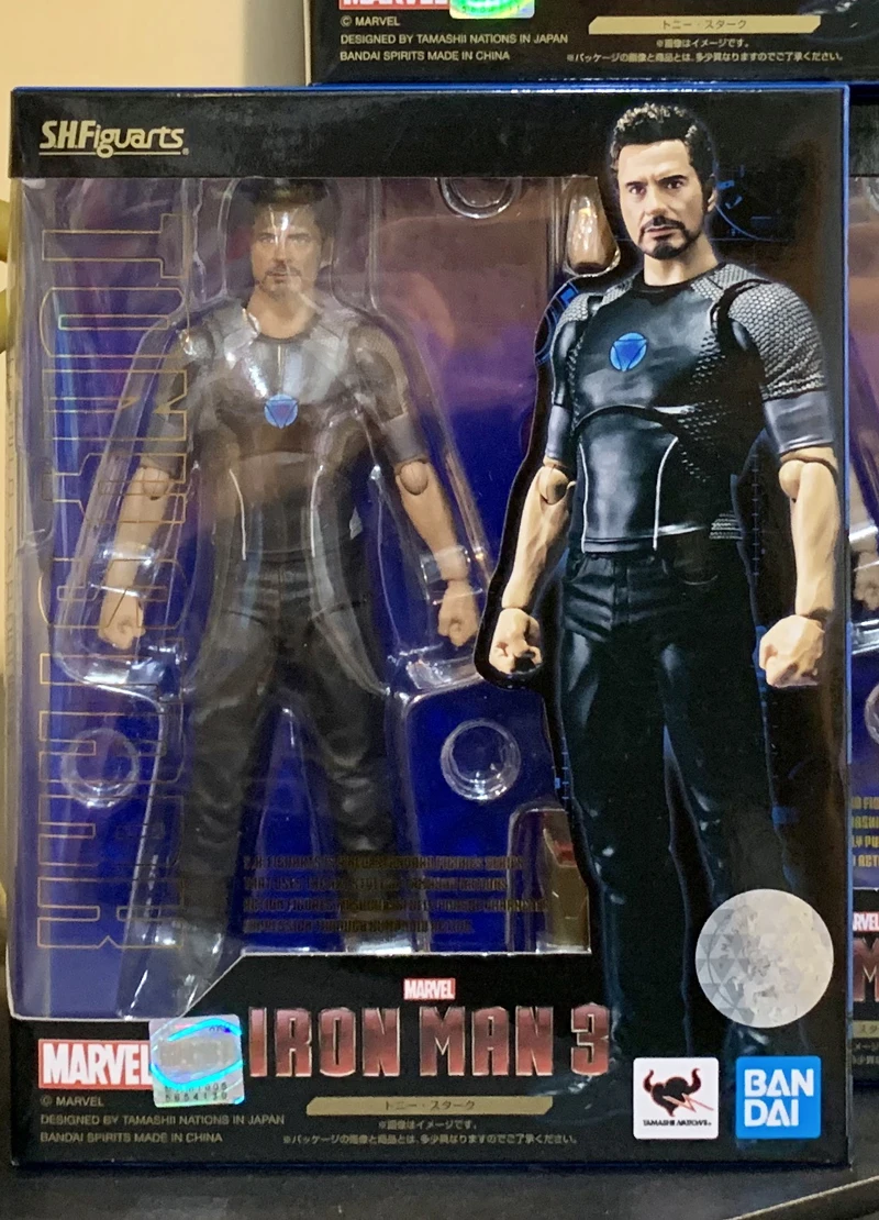 100% Оригинальные BANDAI spirches Tamashii NACES S. H. Figuarts (SHF) фигурка-Tony Stark от "IronMan"