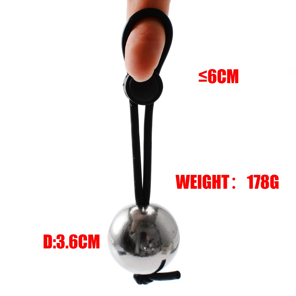 Seueys Heavy Metal Ball Cock Ring Penis Stretcher Penis Erection Enlarger Extender Weight Stretcher Penis Ring Sex Toys For Men