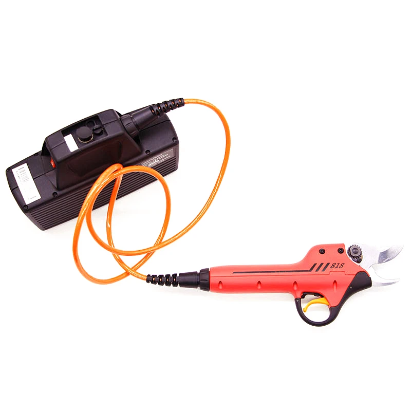

free shipping 44v cordless pruner 2.5cm diameter electric shears garden cordless scissors fruit tree cutting tools branch cutter