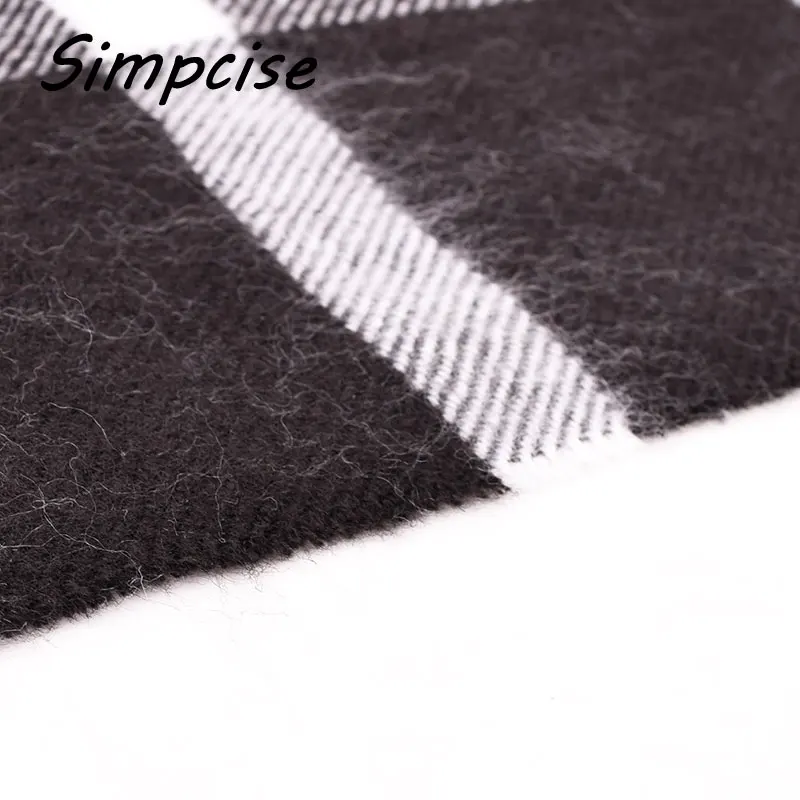 Designer Unisex Polyester Fiber Wool Cashmere Blend Plaid Warm Scarf 2016 New Charming Man Scarves A3A17537 mens navy scarf