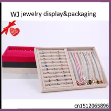 Модные украшения Дисплей лоток кольцо стенд серьги стержня держатель Организатор Цепочки и Ожерелья хранения Коробки ювелирные изделия проведение витрина 4 Цвета