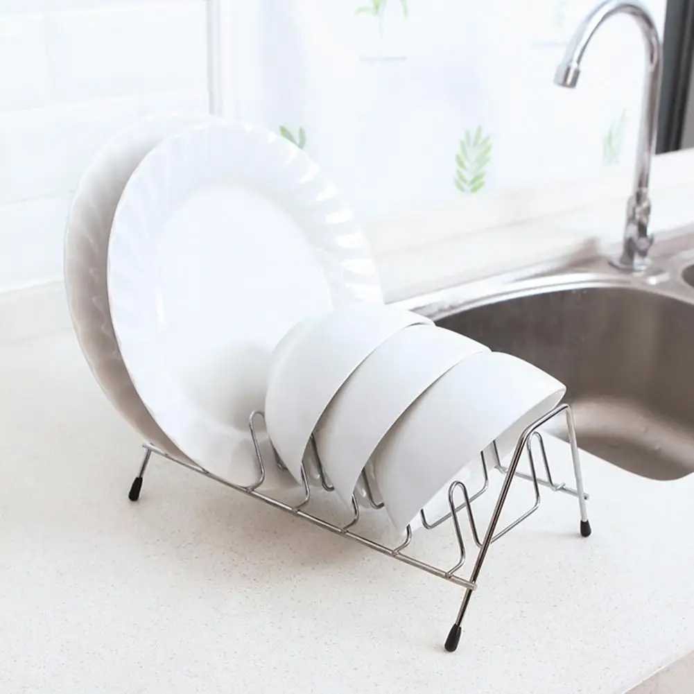 

Kitchen Countertop Dish Bowl Cup Drying Draining Board Rack Holder Stand