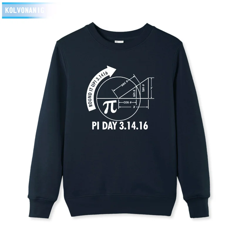 KOLVONANIG 2019 Winter Big Bang Funny Round It Up Math Graph printed Hoodies Men's winter streetwear Hoody men O-neck Pullover |
