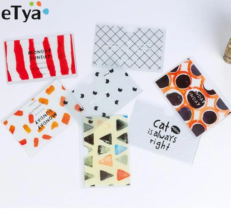 

New 3PCS PVC Transparent Summer Credit Card Holder Transport Bus Car Ic Card Business Credit Card Cover Card Case Protection