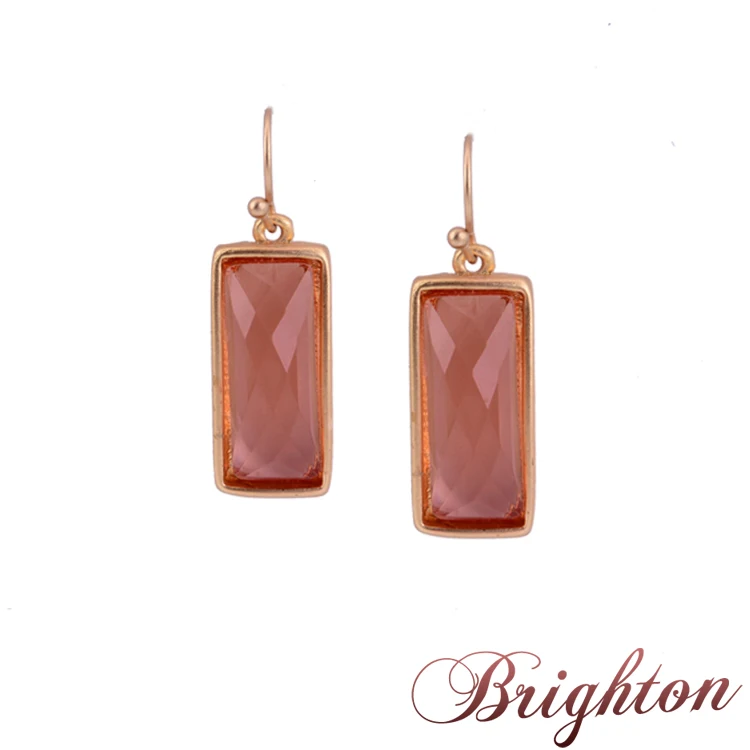 6 Colour Simple Design Gold Plated Candy Clear Resin Stone Pendant Women Statement Chunky Dangle Earrings | Украшения и