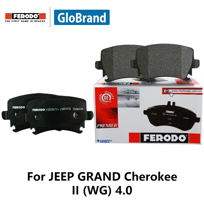 4pieces/set Ferodo Front Car Brake Pads For JEEP GRAND Cherokee II (WG