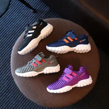 Top Fashion Outdoor Children Sport Shoes Mesh Girls Boys Running Shoes Soft Light Kids Sneakers Slip Youth Training Shoes