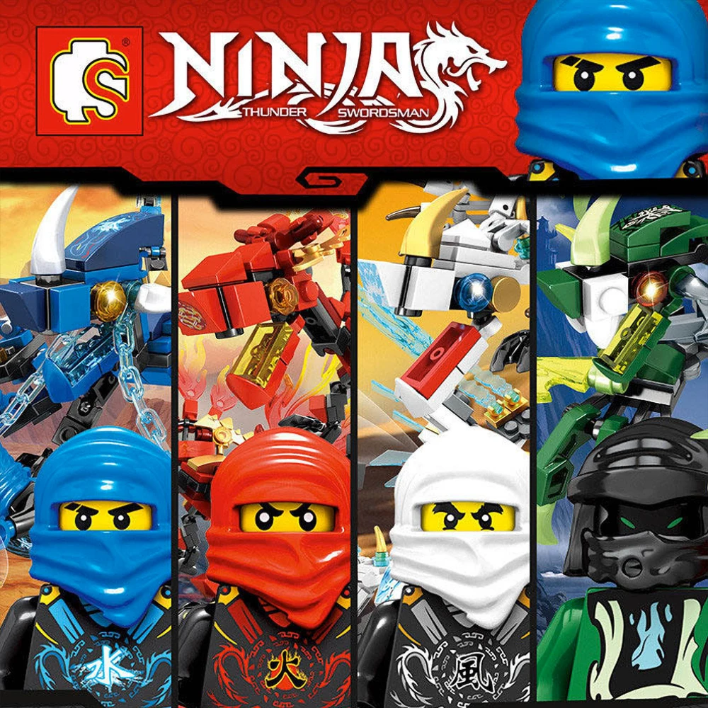 Fit Ninjagoes серии красный синий драконы Мех Набор Фигурки Kai, jay, Cole Мини фигурки Развивающие DIY строительные блоки игрушки для детей Подарки