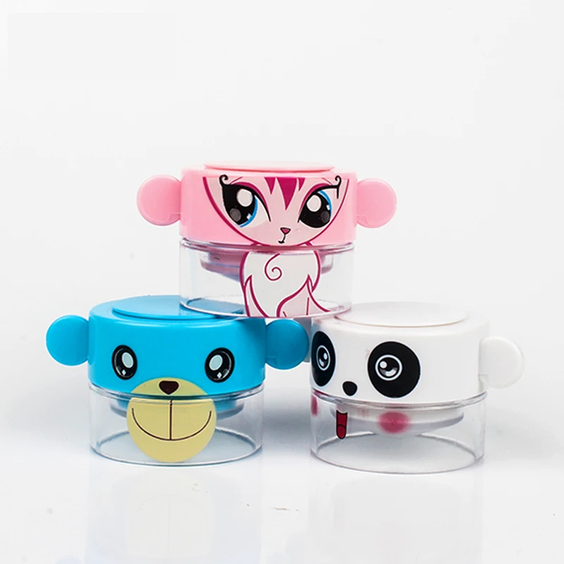 Portable Cut Pills Box Mini Travel Medicine Case Cute Cartoon Home Pill Crusher Drug Divider Tablets Milling Container Storage