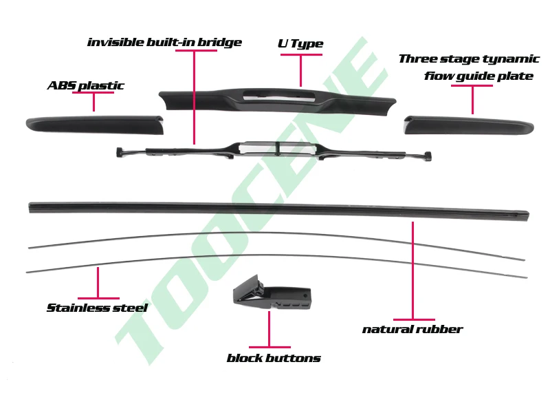 Toocene Дворники для Land Rover Ranger Rover Sport, ПАРА 24 "+ 20" 2012-2015 автомобилей стеклоочиститель авто аксессуары