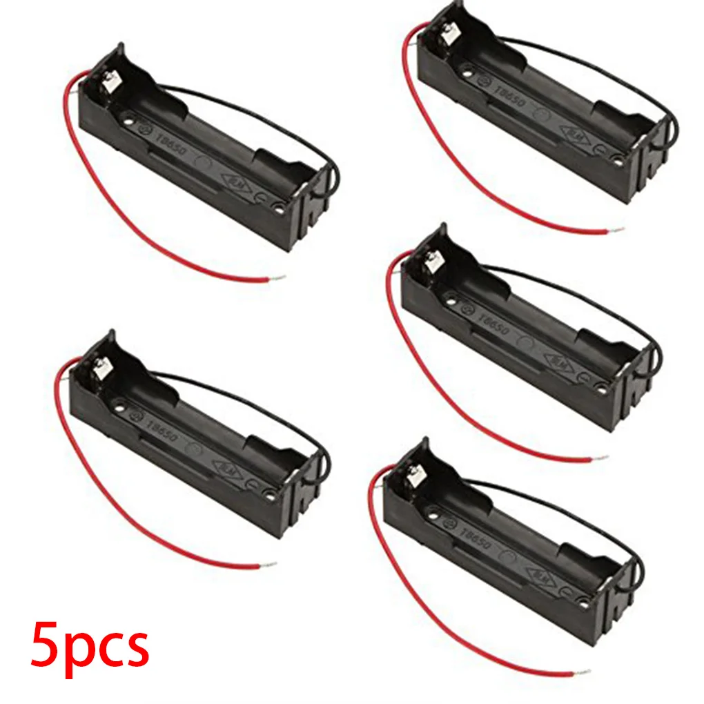 

5Pcs DIY Battery Storage Case Box Holder for 3.7V 18650 Lithium Batteries Line Box