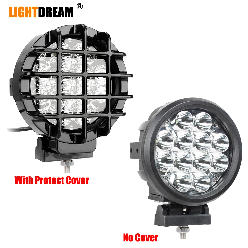 

60W Spot Beam 6 Inch Round LED Work Light 60W Car Driving Lights Spotlights for Off Road 4x4 Pickup Truck x1pc