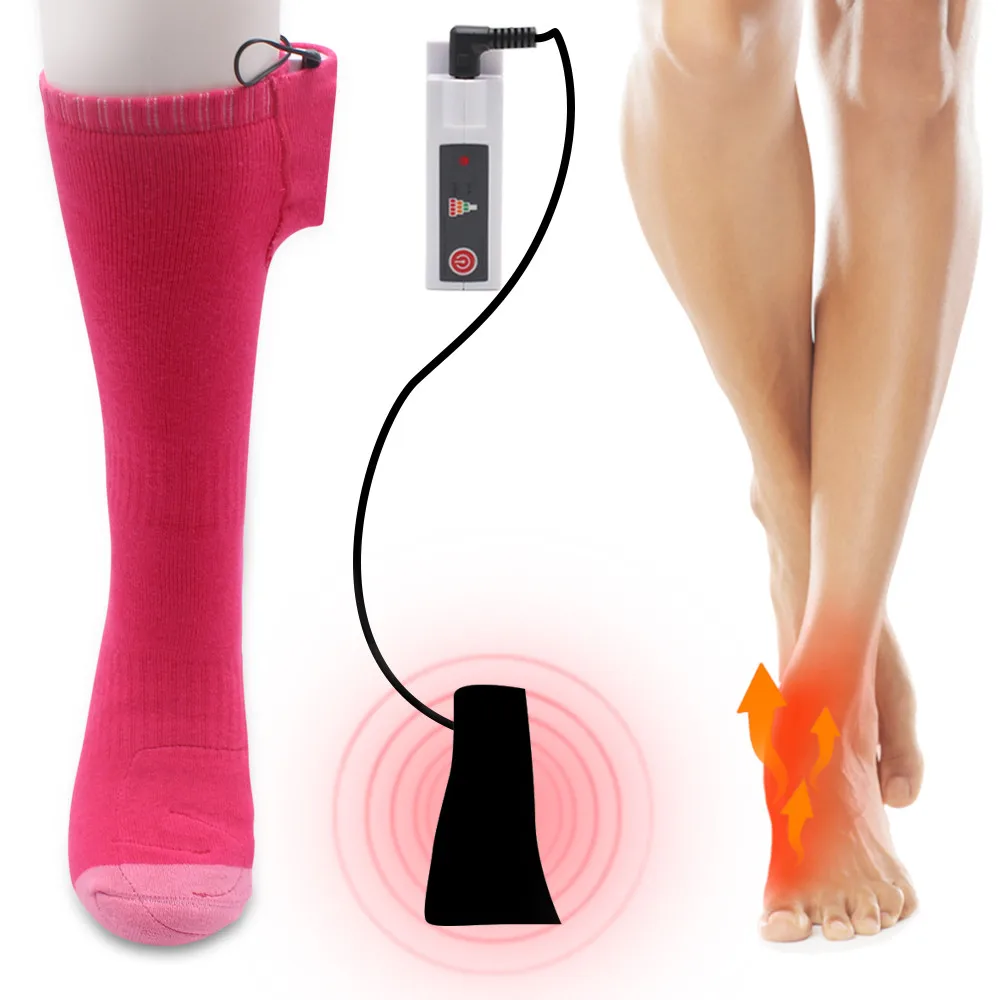 2 heated thermal socks