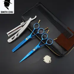Смит чу 5.5 дюймовый профессиональный парикмахерские Ножницы установить прямо и истончение резки ножницы набор