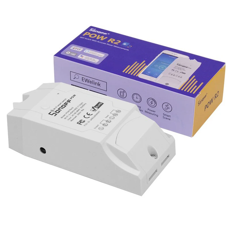 Контроллер переключателя SONOFF POW R2 15 А 3500 Вт Wi Fi монитор энергопотребления в