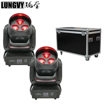 

Free Shipping 2pcs/lot Flight Case Packing 3x40W LED Zoom Moving Head Light RGBW 4in1 Bee Eye Moving Stage Lighting