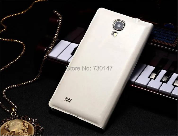 Кожаный чехол книжка с окошком для экрана Samsung Galaxy S4 i9500|s4 fashion|s4 bumpers4 aluminum |