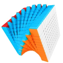 MOYU MeiLong 10x10x10 интеллектуальный Магический кубик 10 слоев безопасный АБС пластик ультра-Гладкий 10x10 кубар-Рубик на скорость детская игрушка подарок