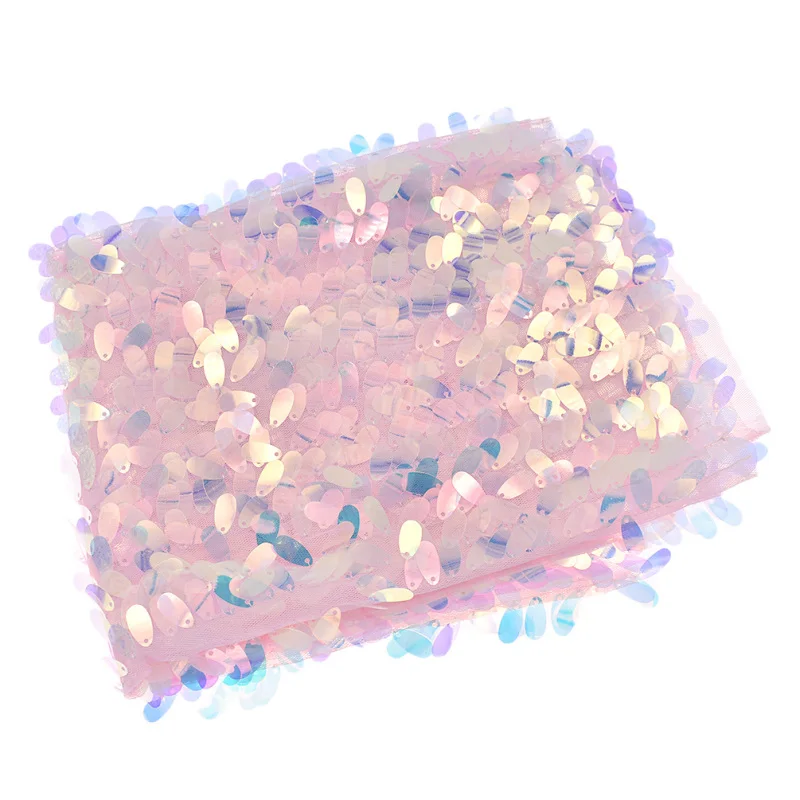 Полуярд разноцветные блестки флисовая ткань для лоскутного шитья Ремесло Женская одежда украшения материалы