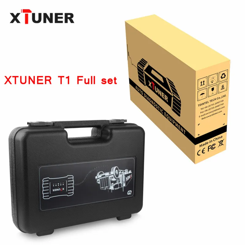 V9.6 XTUNER T1 сверхмощный грузовик диагностический инструмент для подушки безопасности ABS DPF EGR сброс w/tablet Профессиональный OBD 2 сверхмощный сканер - Цвет: T1