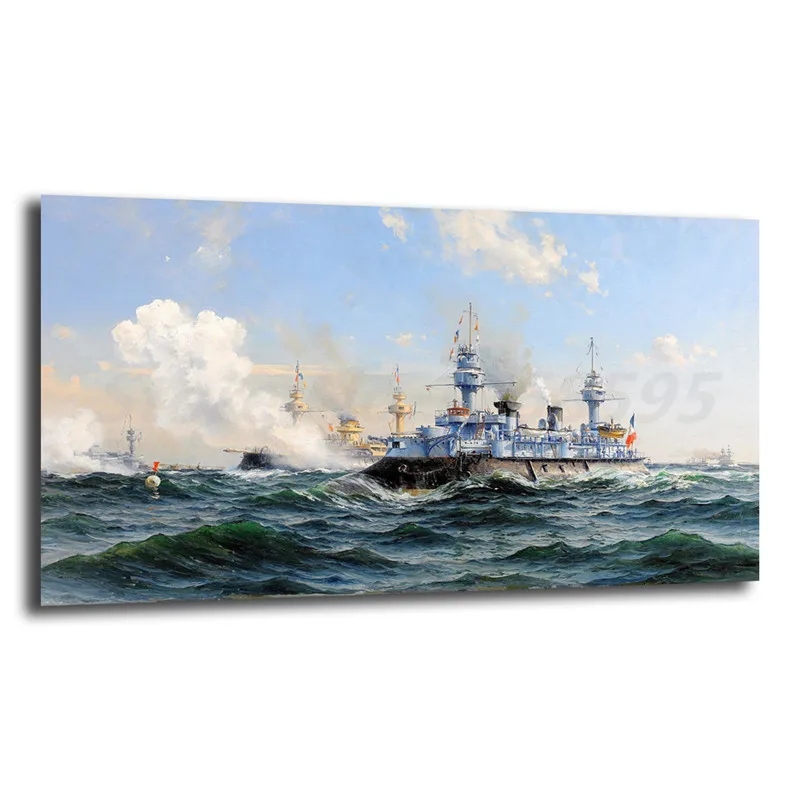 Hermann Gustav Af Sillen Dreadnought Battleship Холст Живопись Печать гостиной домашний декор
