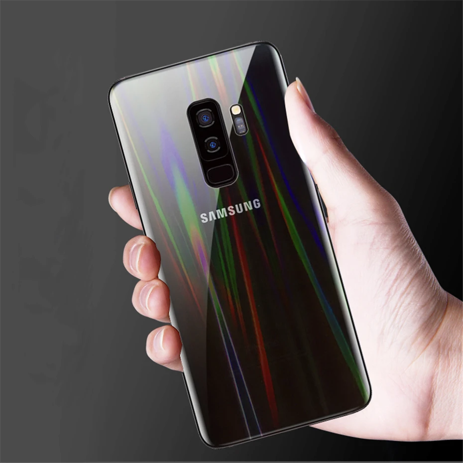 Akcoo противовзрывная Радужная задняя пленка для samsung S10 Plus ультратонкий протектор для S7 8 9 note 8 9 10 Plus задняя защитная пленка