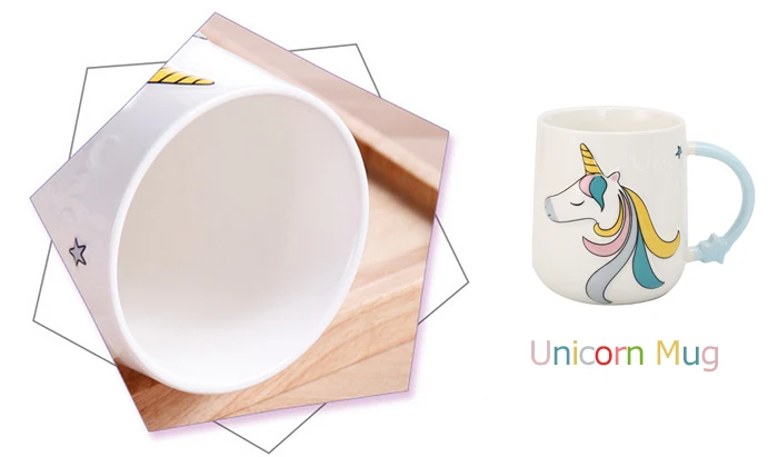 Transhome Creative Unicorn Mug Travel Coffee Mugs And Cups For Tea Ceramic Cup For Lovers Funny Mug Outdoor Travel Drinkware    (19)