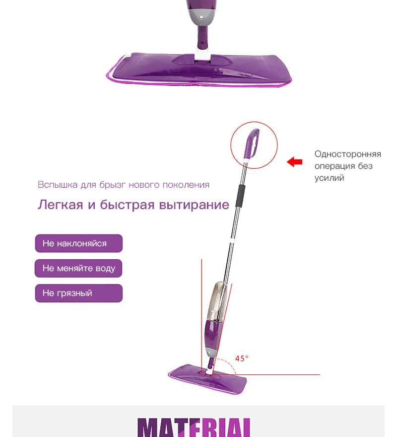 350 мл спрей Швабра микрофибра для очистки пола Ткань для мытья рук пластина Швабра домашняя кухонная Швабра Метла спрей Швабра для мытья пола