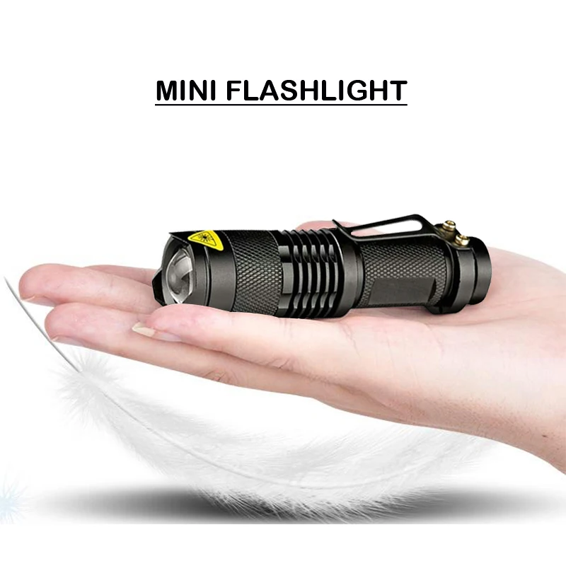 CREE XM L2 СИД миниый проблесковый светильник масштабирования фонарь вспышка светильник перезаряжаемый XML T6 вспышка светильник 3800 люмен Применение 18650 аккумуляторная батарея