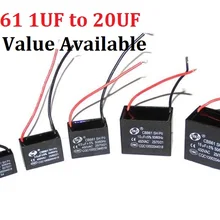 2 шт. CBB61 конденсатор с алюминиевой крышкой, 2 мкФ 450V cbb61 конденсатор вентилятора 2 мкФ/1 мкФ/1,2 мкФ/1,5 мкФ/2,5 мкФ/3 мкФ/3,5 мкФ/4 мкФ/450 V CBB 450VAC постоянной ёмкости, универсальный конденсатор 450V2UF