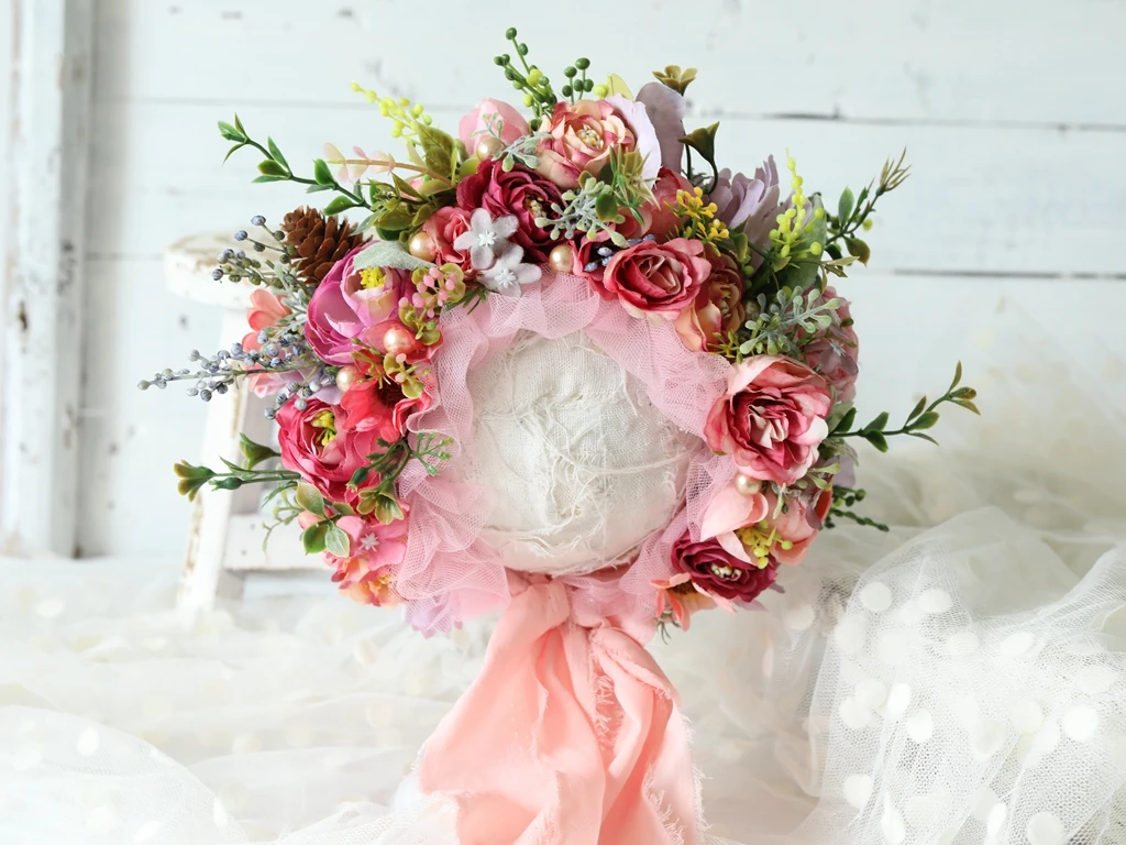 baby flower bonnet