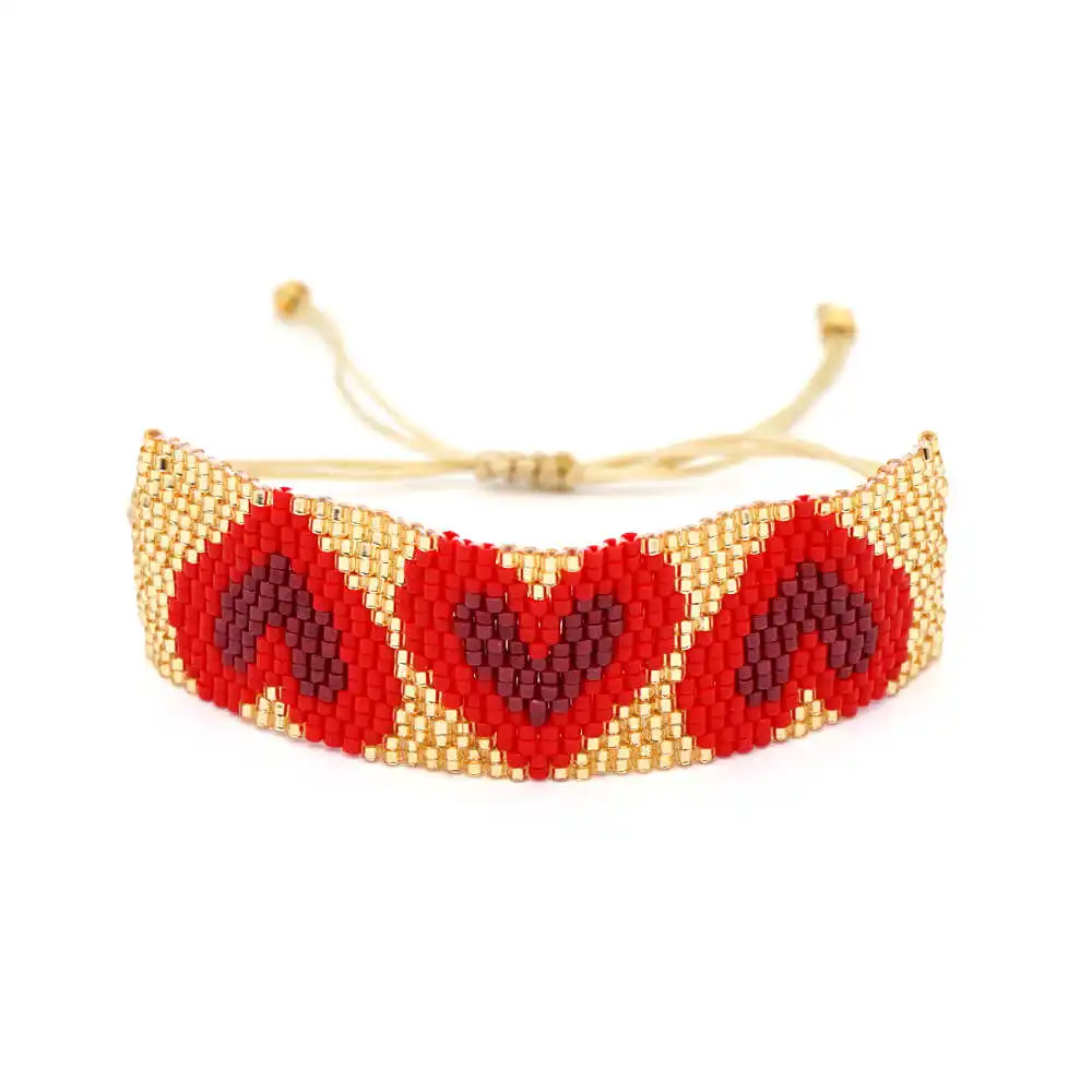

Shinus 3pcs/lot Miyuki Heart Bracelet Love Pulseras Mujer 2019 Women Couples Bileklik MIYUKI Cuff Bracelets Jewelry Lover Gift