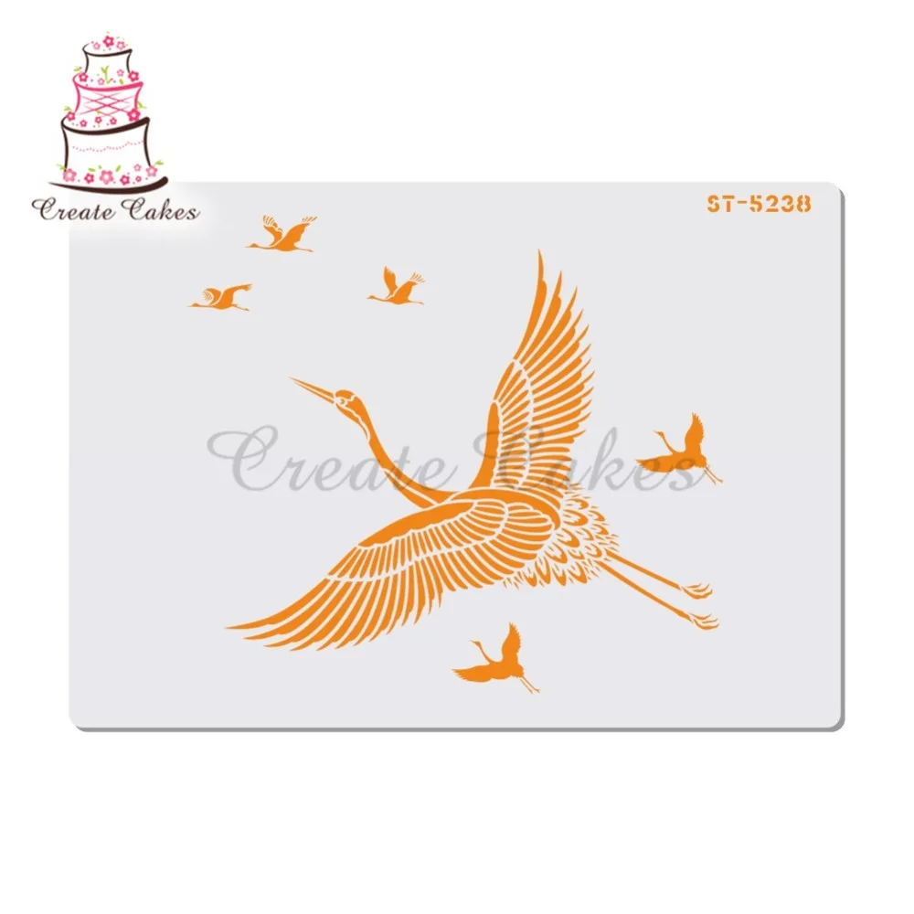

Migratory Birds Stencil For Walls Painting Scrapbooking Stamp Album Decorative Embossing DIY Craft Paper Card Flower Template
