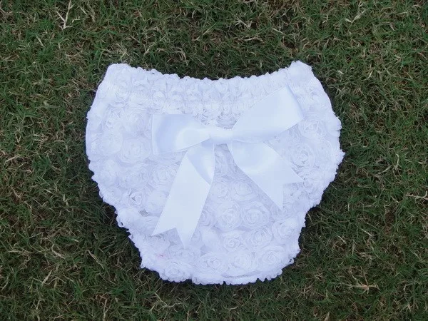 Shorts de Algodão com Fita Cor do Bebê Doce Rosa Flores Bloomer Infantil Meninas Arco Crianças Fralda Capa pp Shorts Roupa Interior 24 Pçs - Lote 16 High Quality Mamãe e Bebê
