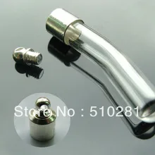 200 шт. одного изогнутое стекло пузырек подвеска Бутылка 6 мм Ожерелье