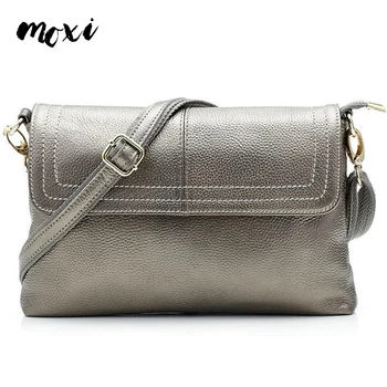 

MOXI Genuine Cow Leather Crossbody Bag Female Brand Leisure Ladies Shoulder Bag High Quality Fashion Simple Messenger Bag Women