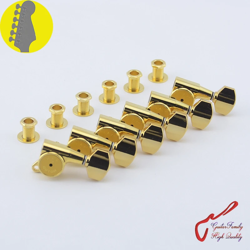 Оригинальные 6 в линии GOTOH SG381 07 HAPM гитарные ключи для настройки гитары (золото)