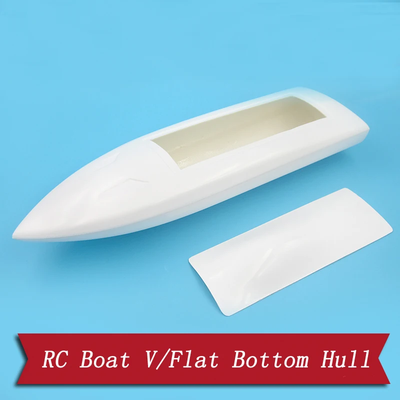 DIY RC Toys Boat FRP Boats Hull Shell Flat Bottom 2440 Brushless Motor 40A ESC Servo Driven Kit Jet Boat Pump RC Boats 40cm Body