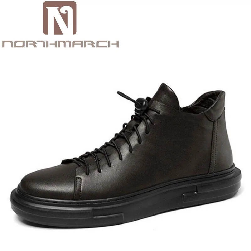 

NORTHMARCH Brand Fashion Winter Autumn Ankle Boot Casual Leather Men Shoes Snow Working Shoes Stylish Men Snow laarzen dames