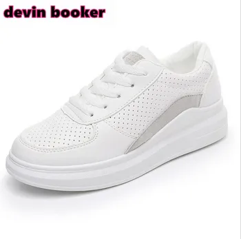 

New listing hot sale woman Spring and summer running shoes PU Punching sports shoes DKS-211