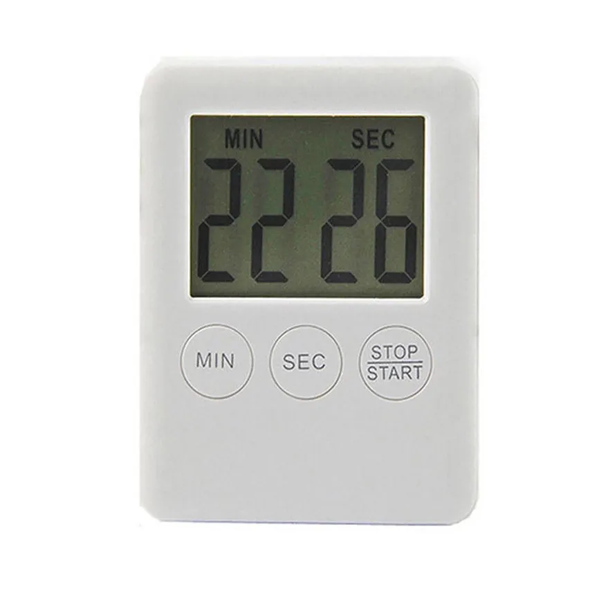 Kitchen Large Digital Clock LCD Cooking Timer Magnetic Count-Down Up Clock Alarm